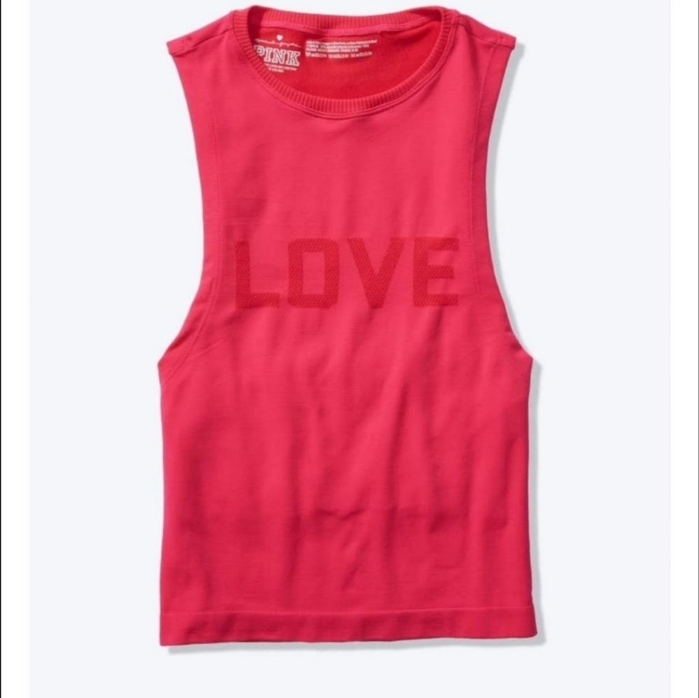 Victoria's Secret Pink Spiritual Gangster LOVED Active Tank, Size XS, Red - Picture 5 of 11